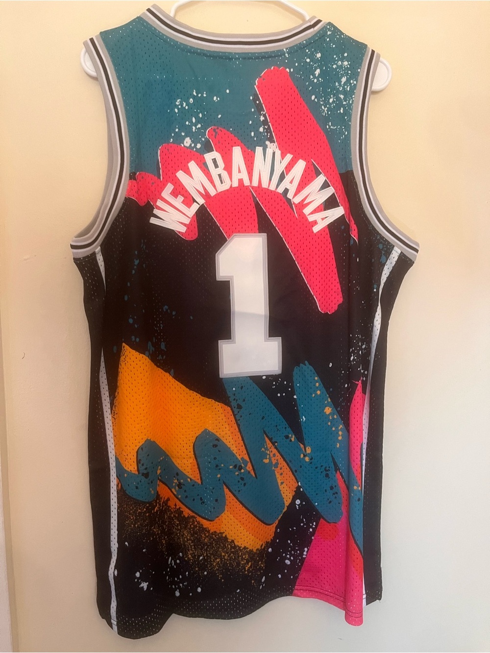 emrboidered wemby jersey wembanyama san antonio basketball